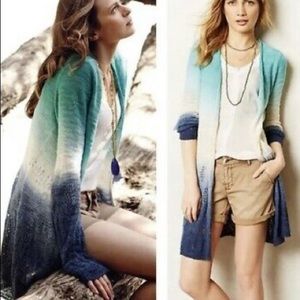 Anthropologie Ombré Blue Long Sweater